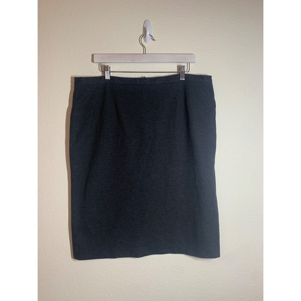 Simply Vera Wang Pencil Skirt Business Casual Office Demure Gray Women Size XL